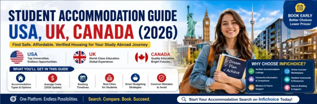 Student Accommodation Guide: USA, UK, Canada (2026)