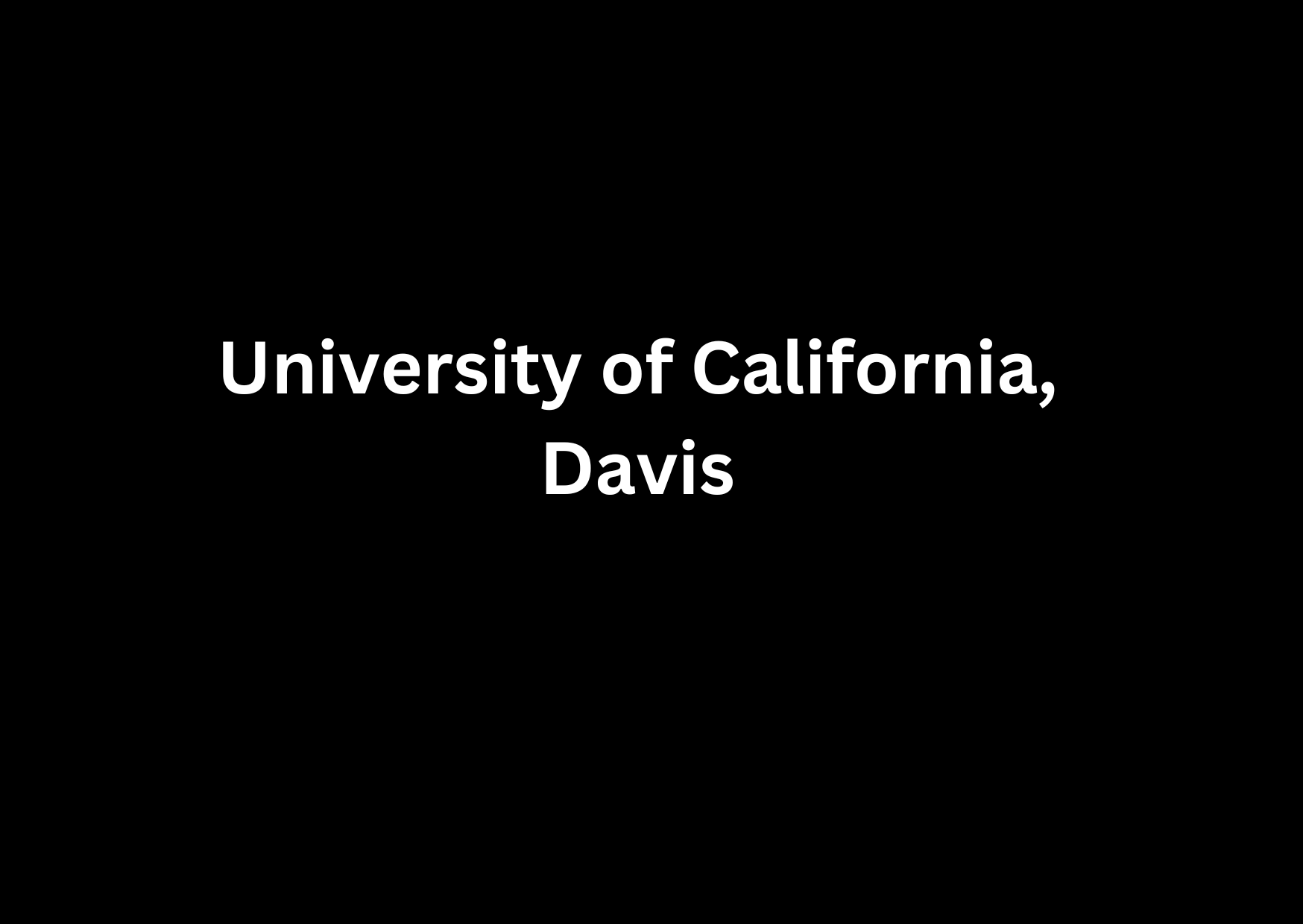 University of California, Davis